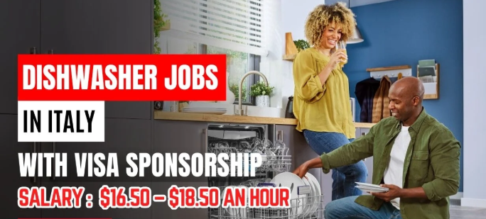 Dishwasher Job in Italy 2025-26